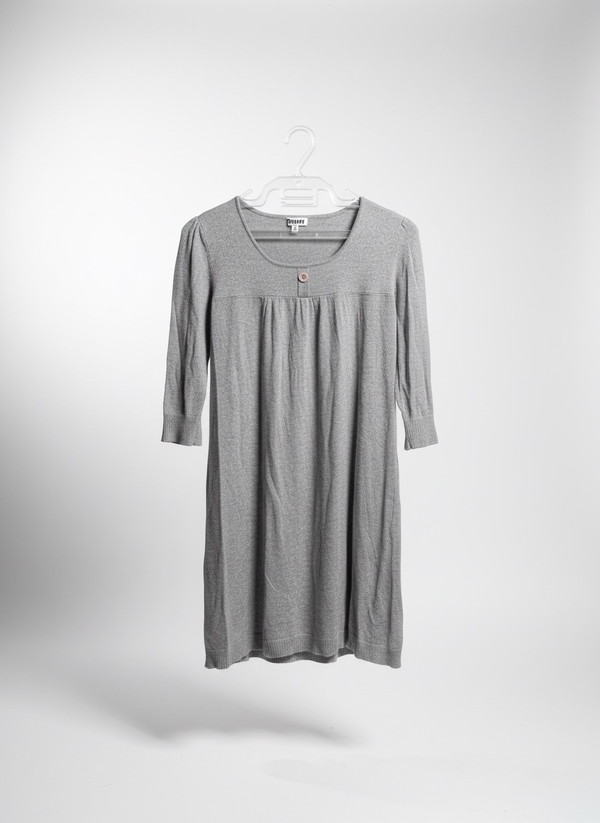 Robe grise maille fine