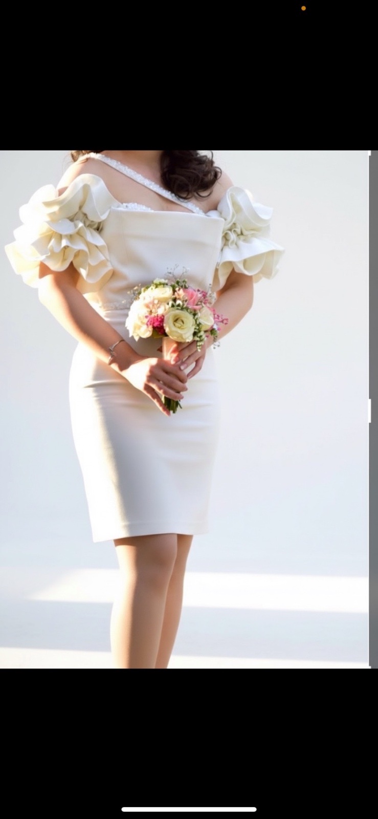 Robe blanche de la creatice samya Harem 