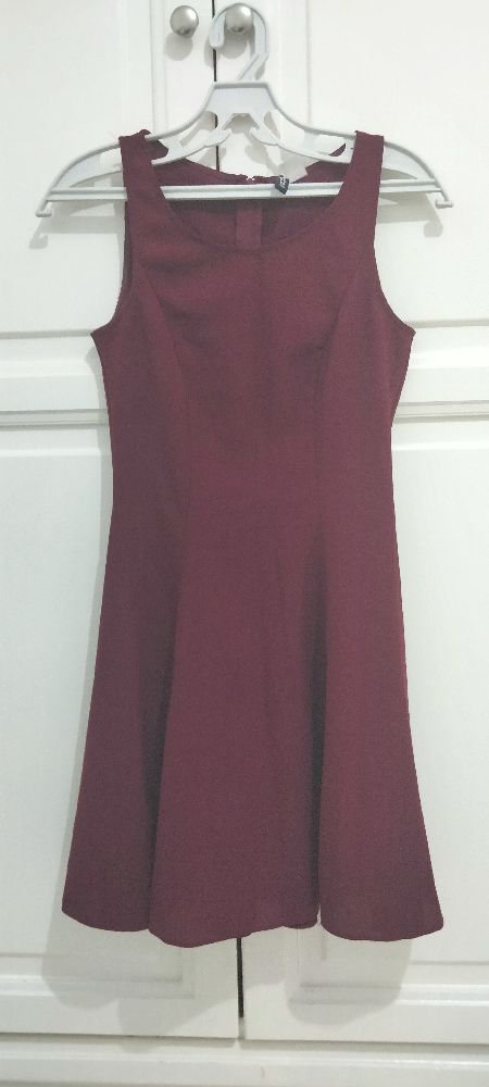 robe rouge bordeaux H&M