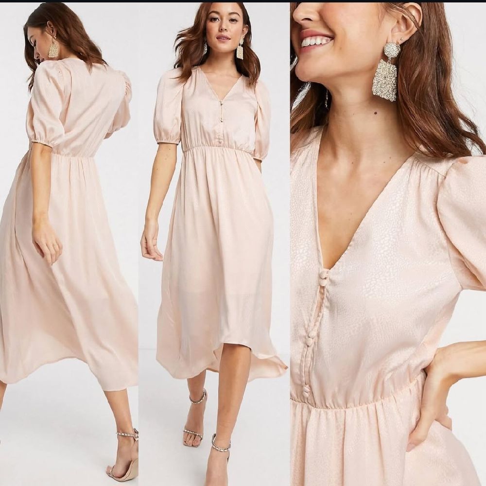 Robe midi en satin taille S