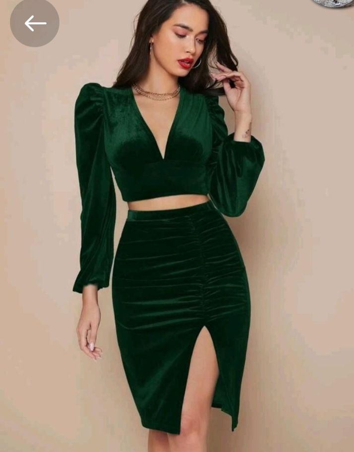 Tenue Vert Velours