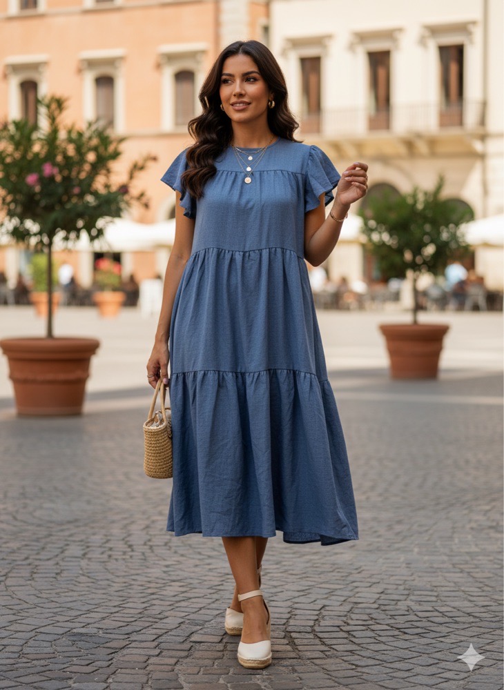 Robe style denim