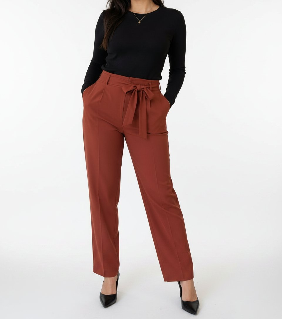 Pantalon Rouge virant au rose