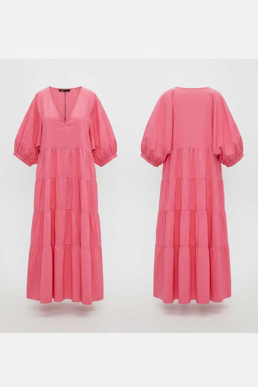 Robe zara rose fuchsia 