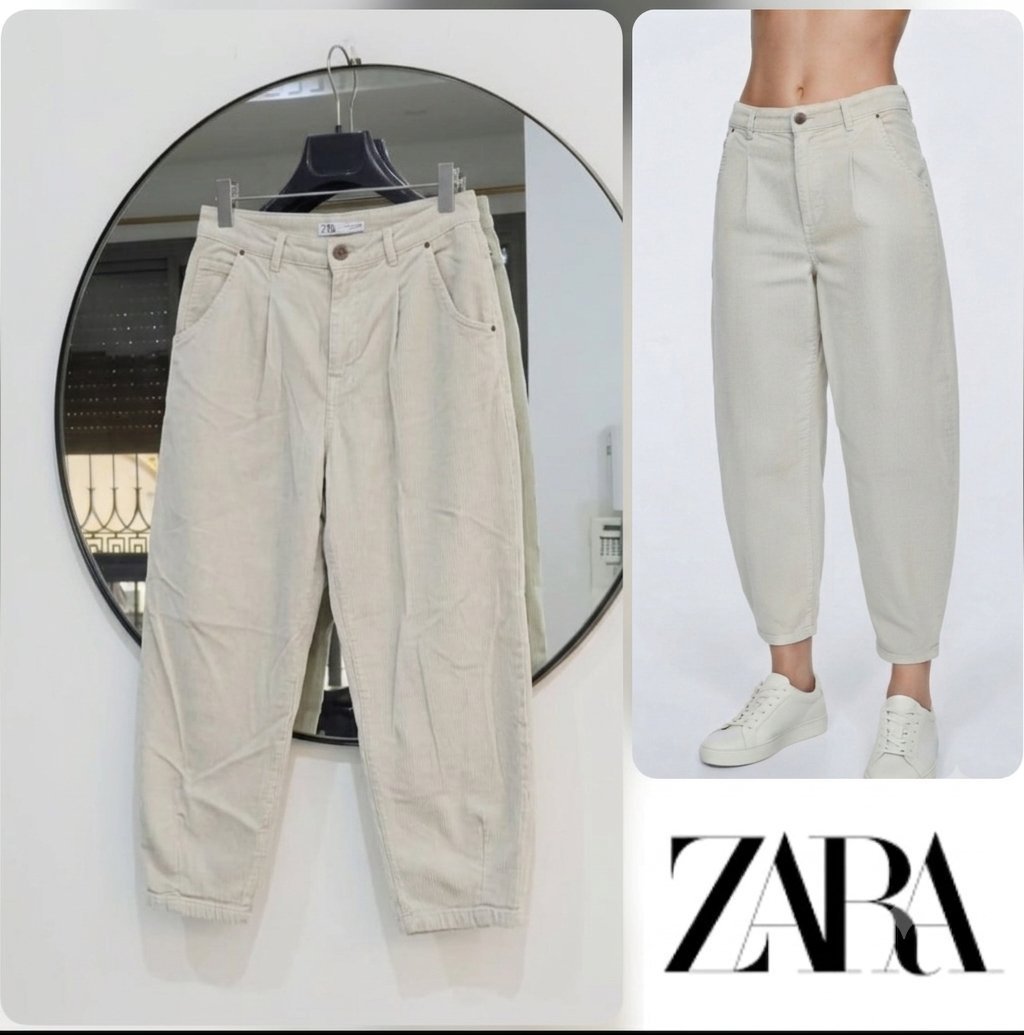 Jeans Zara Beige Balloon