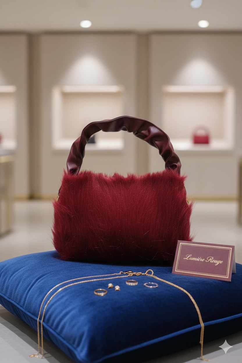 Sac à main en peluche 