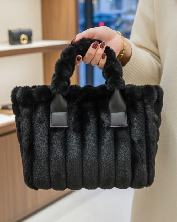 Beau sac à main en velours 
