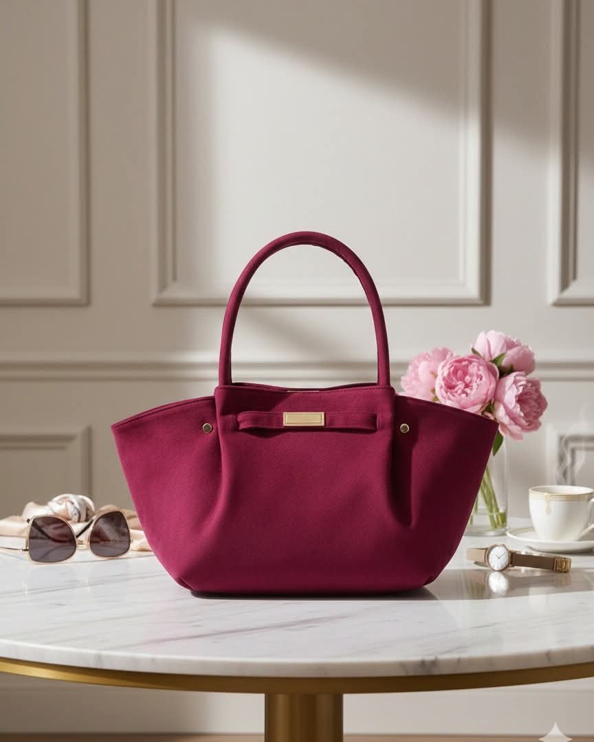 Sac à main en faux daim 