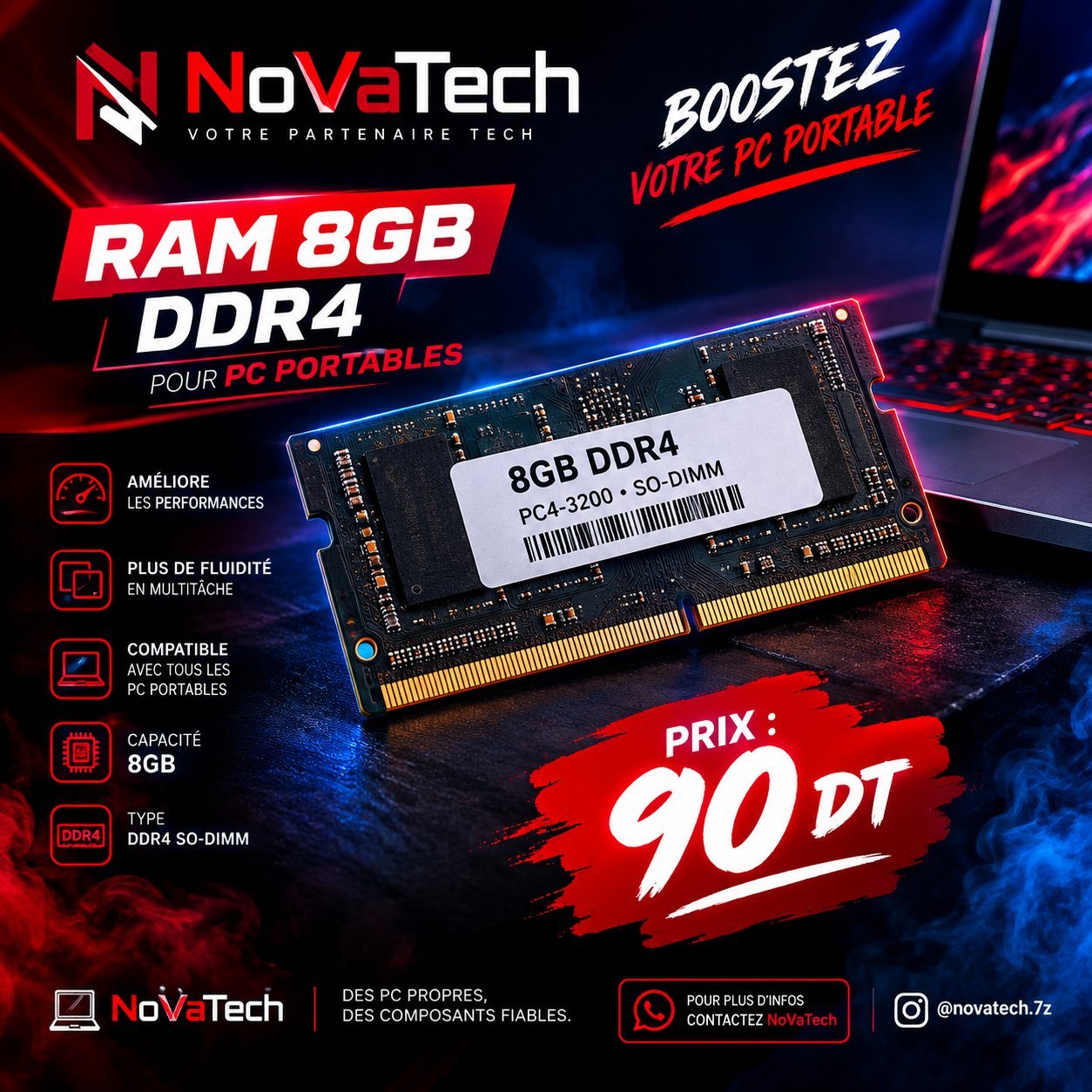 RAM 8 GB DDR4