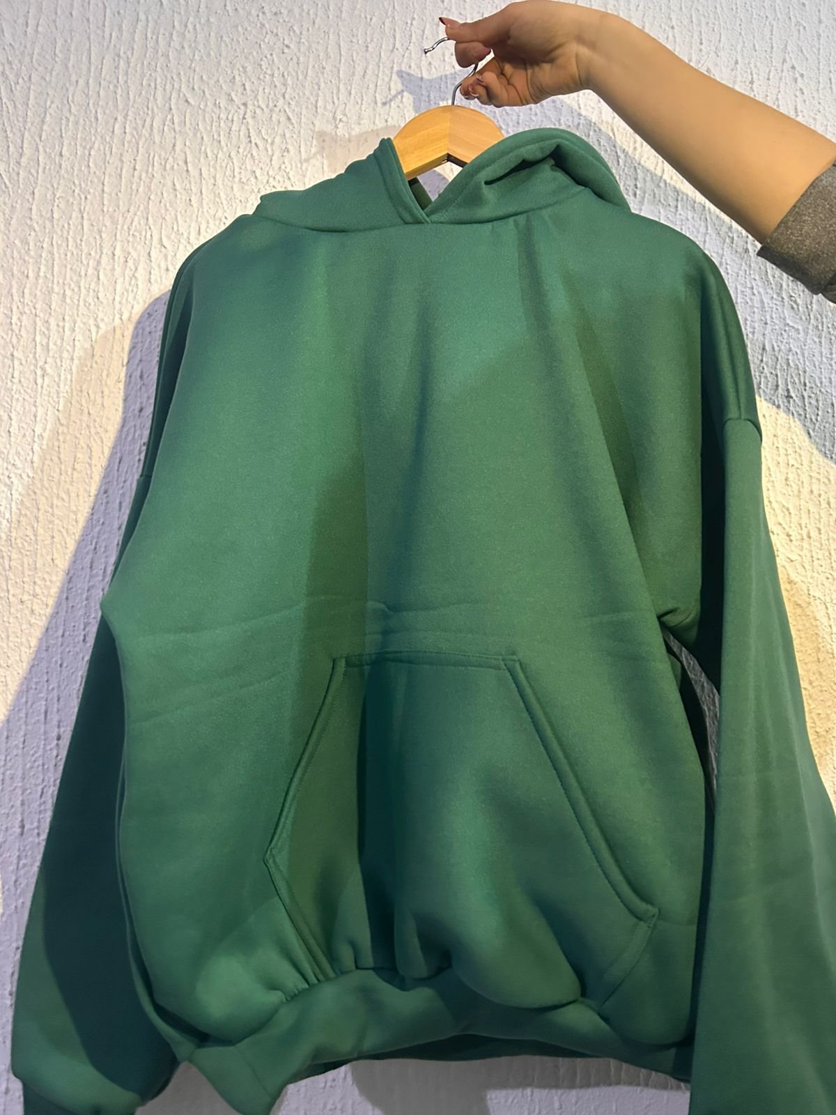 Hoodie en vert