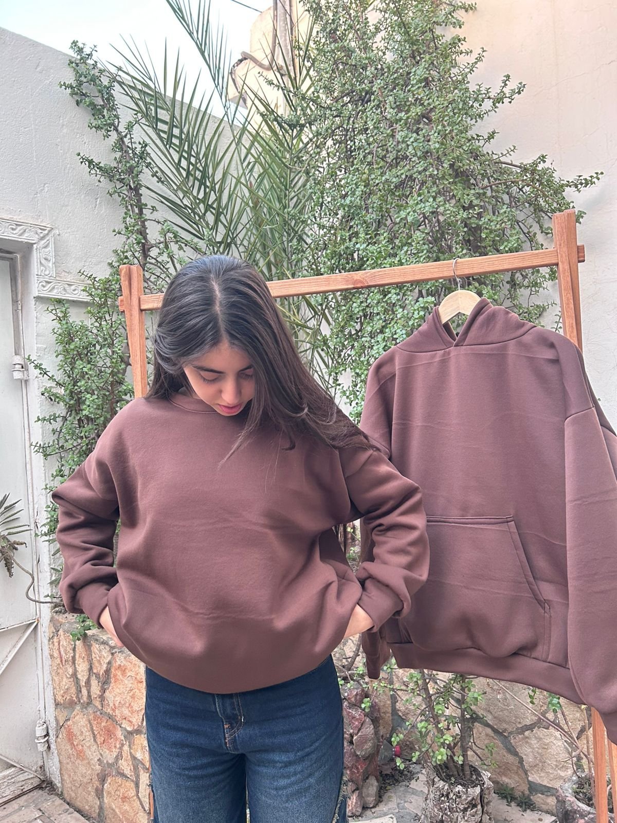Sweat shirt marron