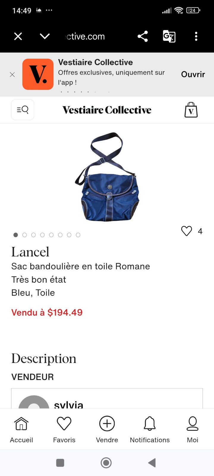 Sac Lancel authentique 