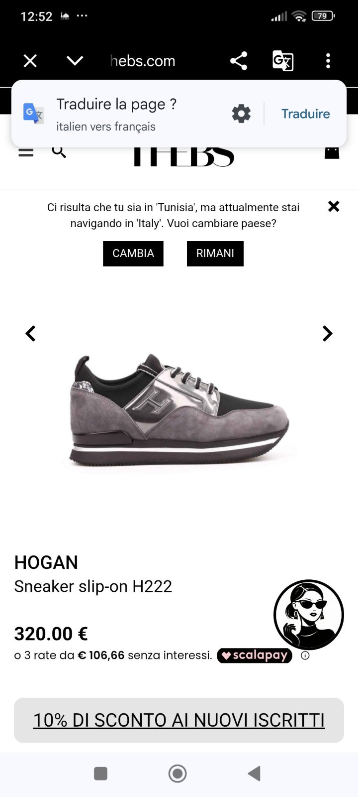Basket hogan authentique 