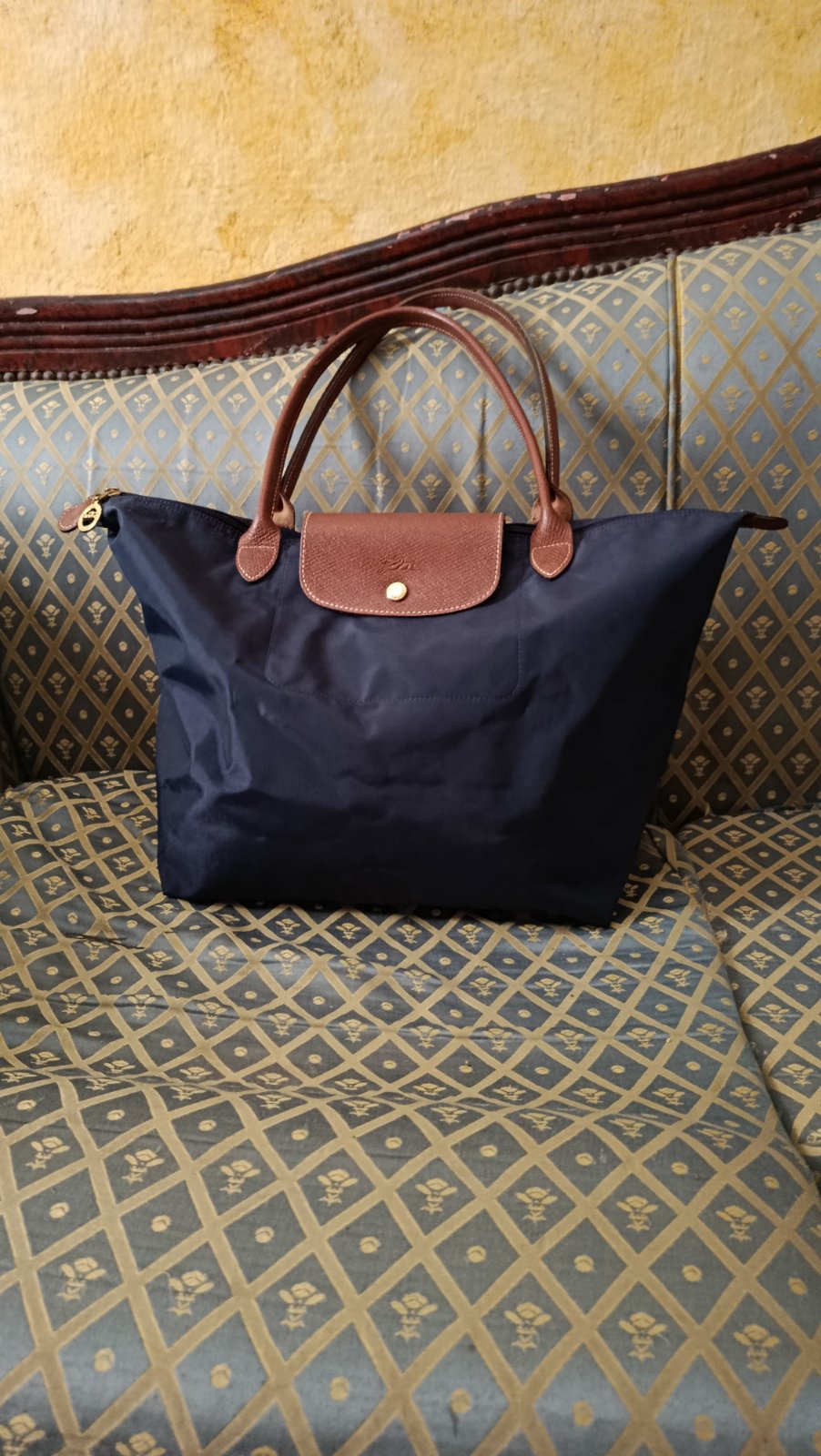 Sac Longchamp pliage deux coins comme dernière photo 