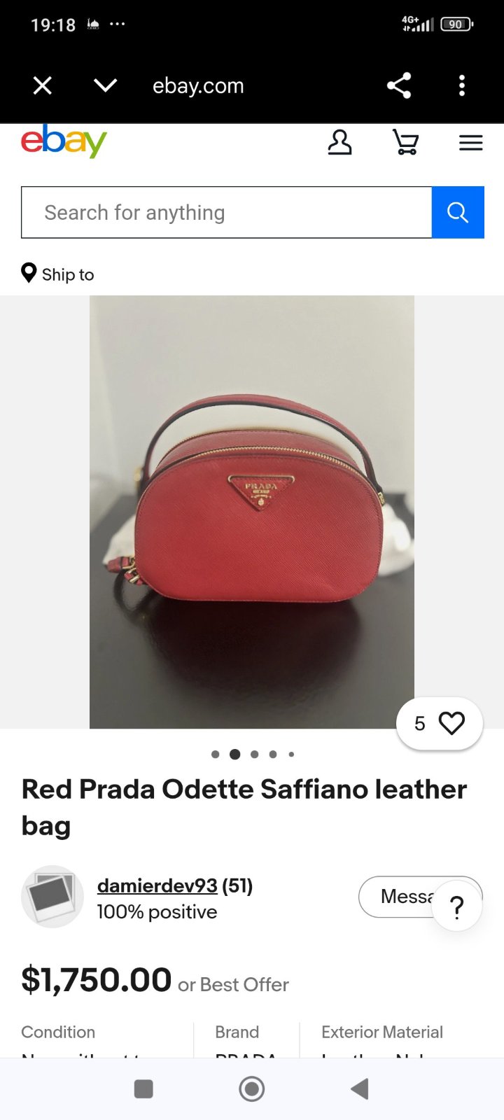 Sac Prada authentique 
