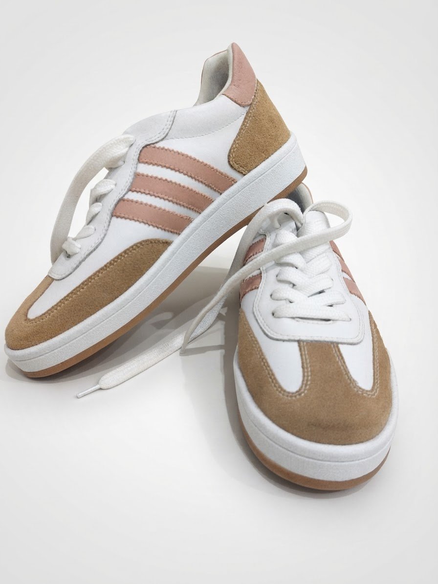 Chaussures style samba cuir