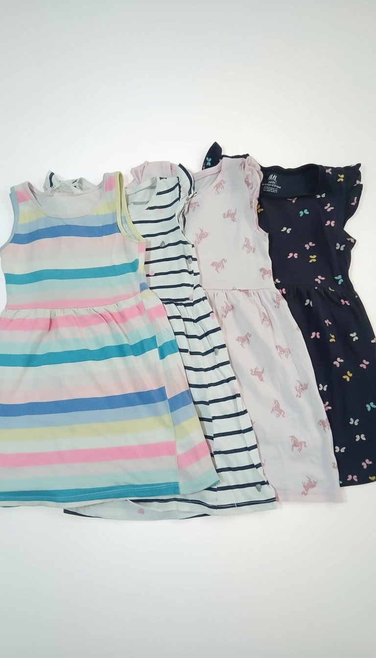 Lot 4 robes H&M 2/4 ans
