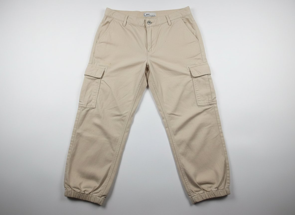 Long pantallon cargau beige