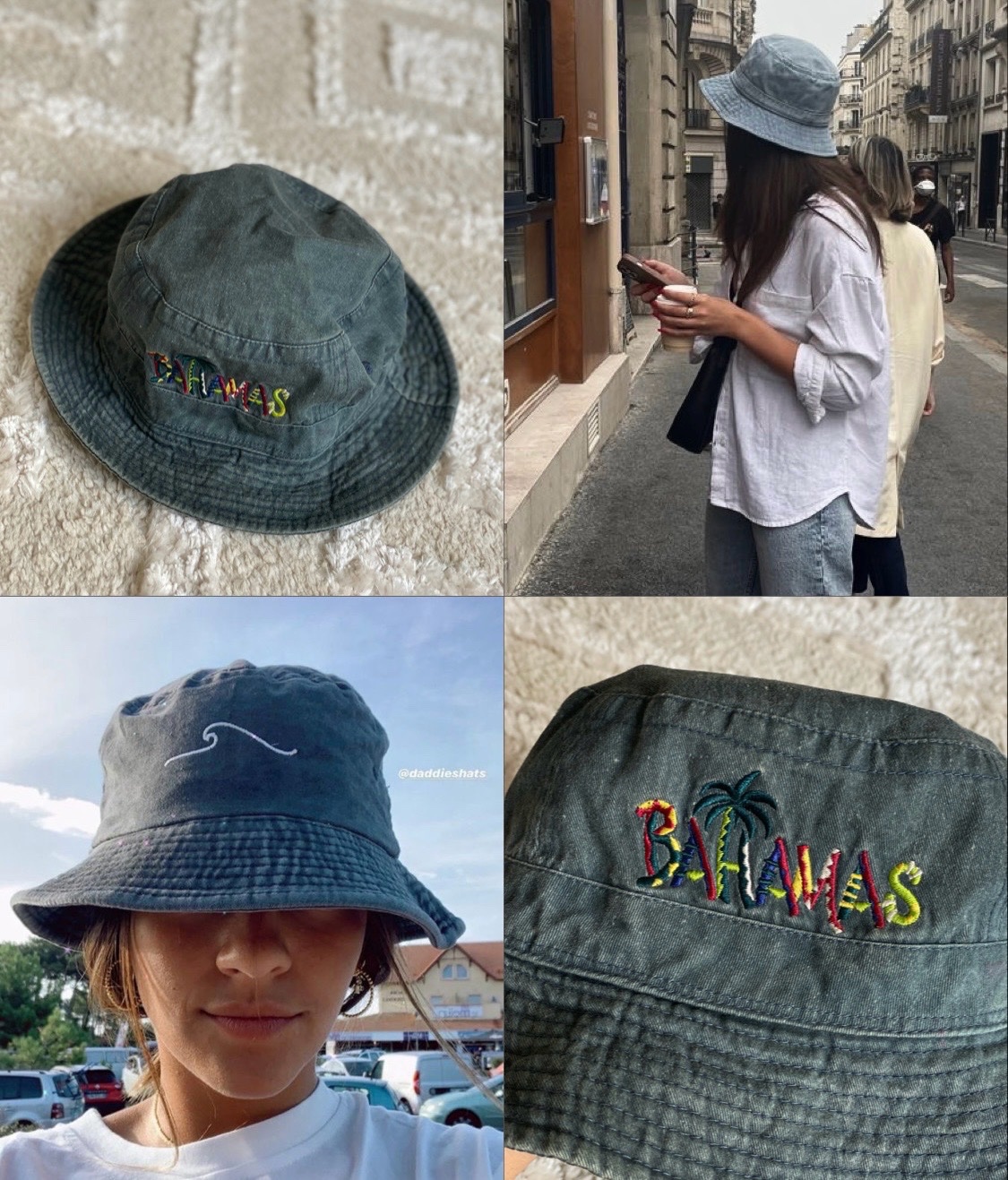 Chapeau jean pale 🦕 + BAHAMAS 🌴