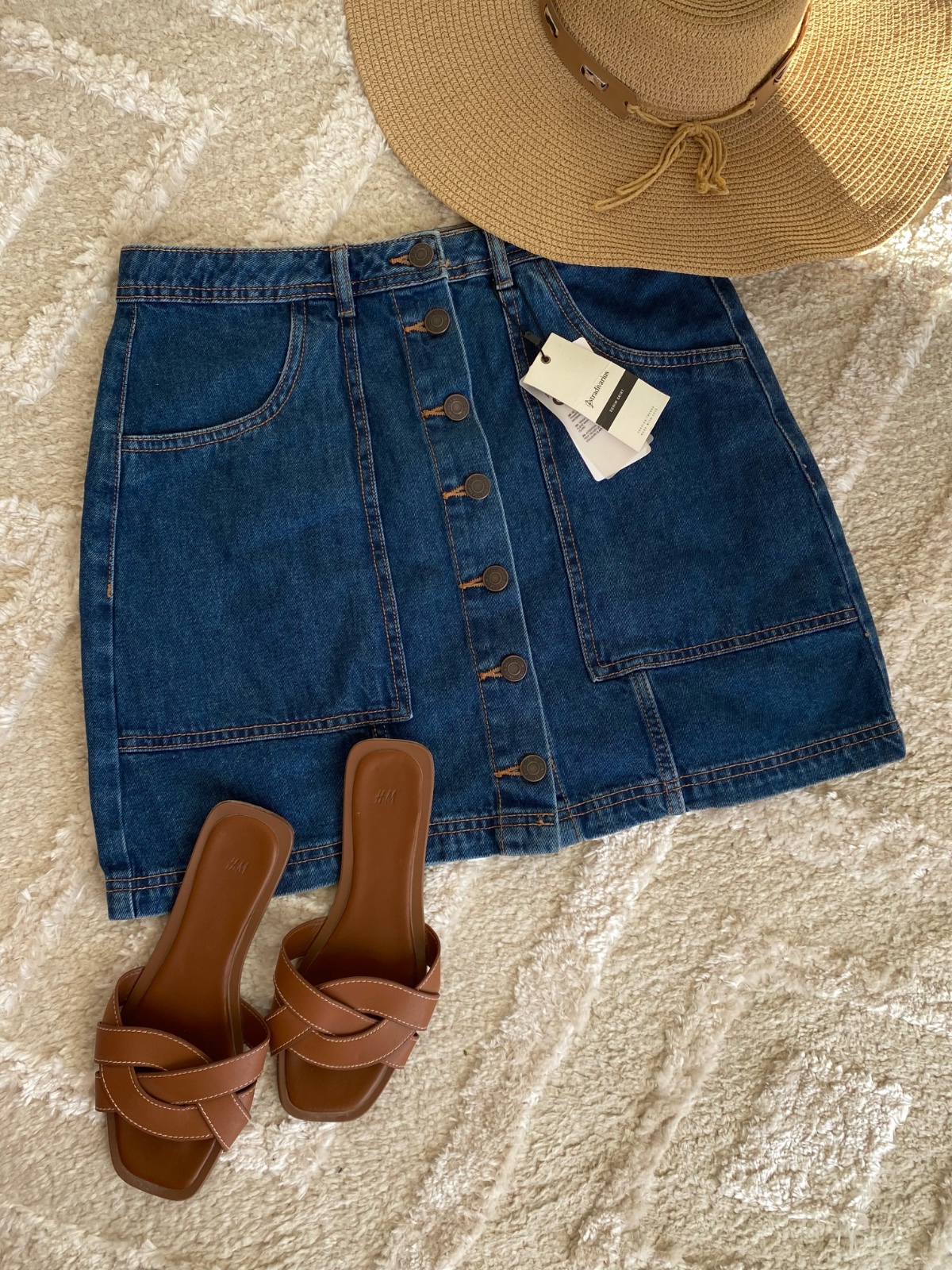 Jupe Stradivarius en jean bleu 💙