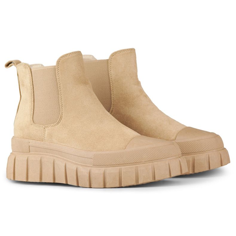 Bottines beige 