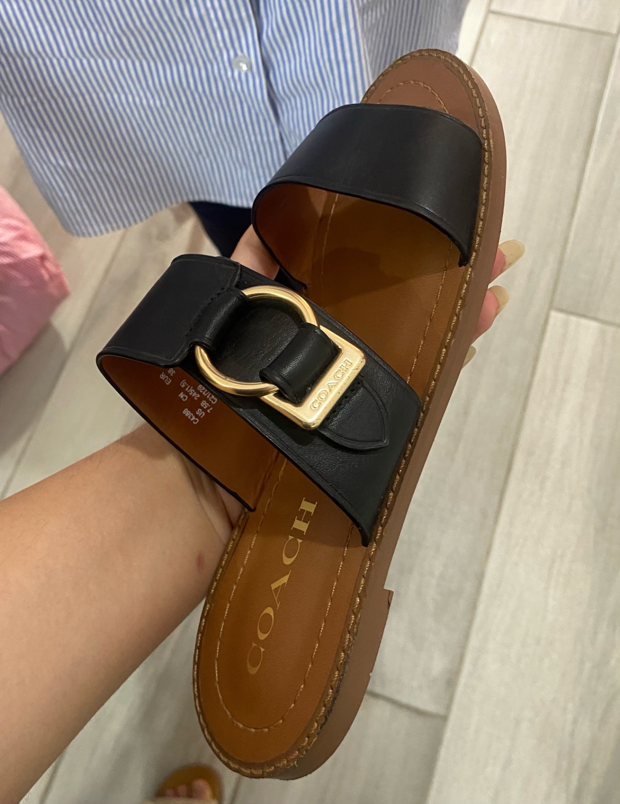 Claquette coach authentique 