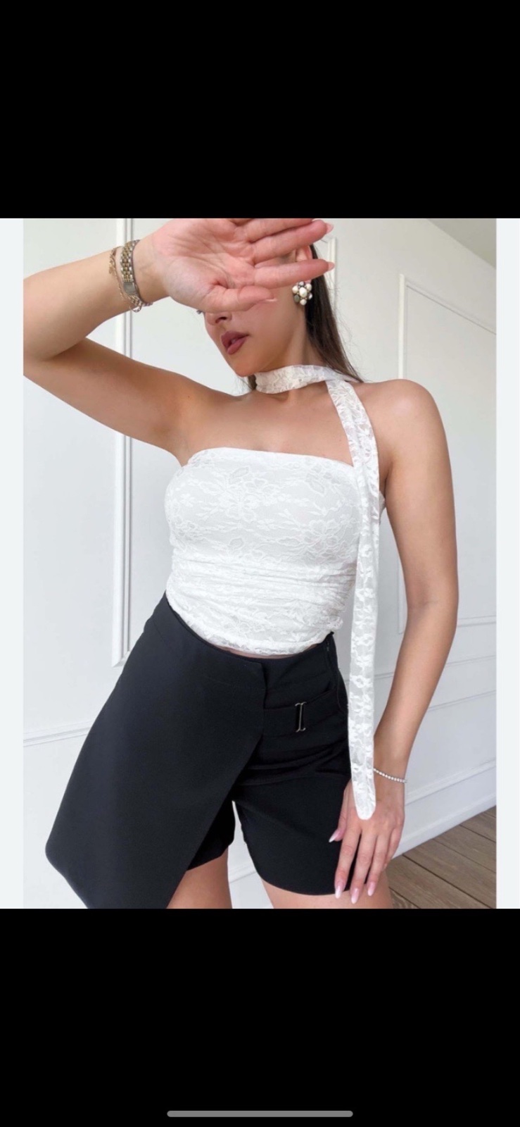 Top en dentelle 
