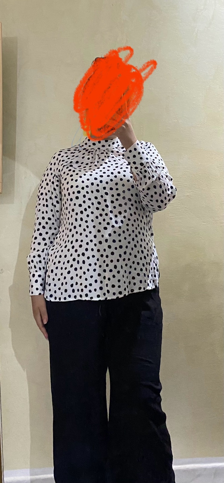 Chemise polka dots taille m 