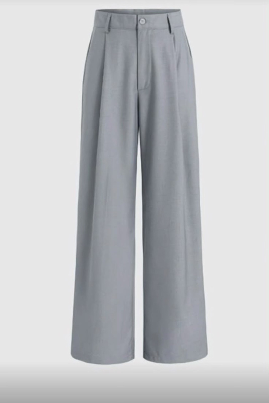 Pantalon large gris