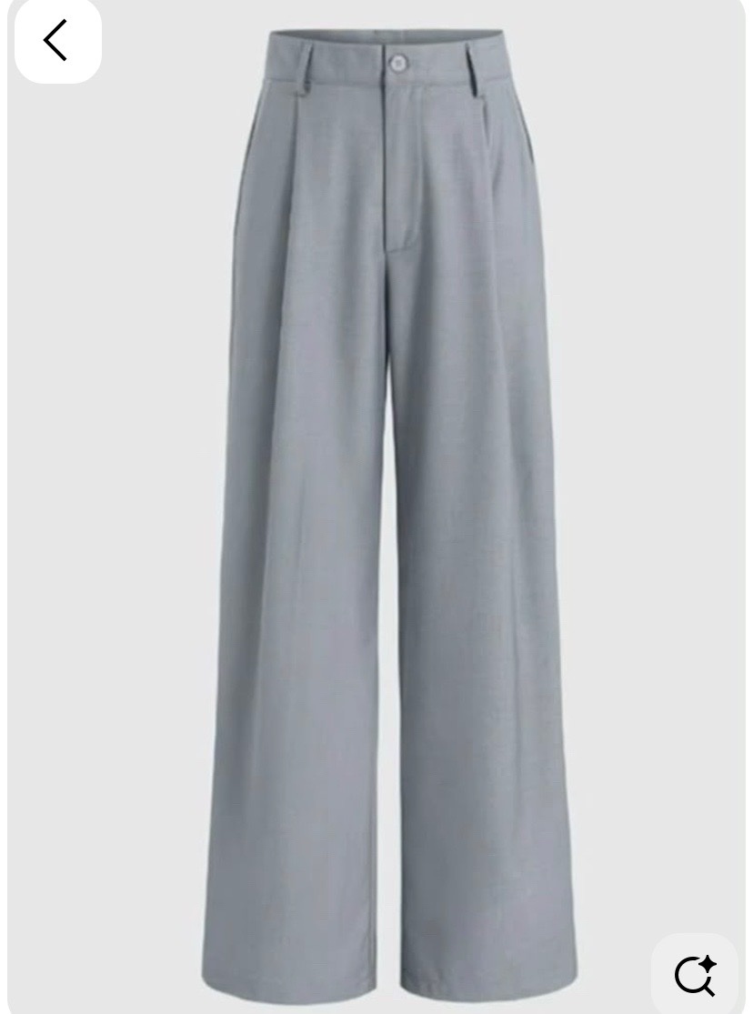 Pantalon gris large 