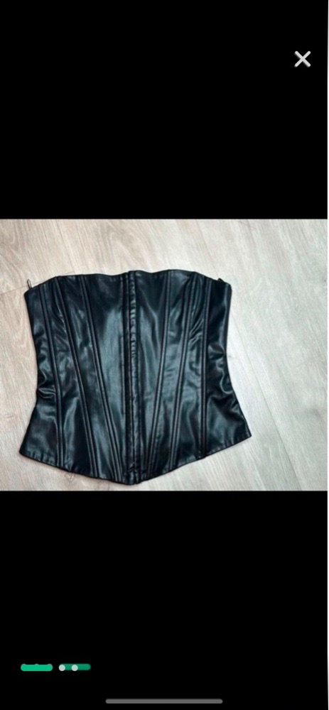 Corset noir zara 