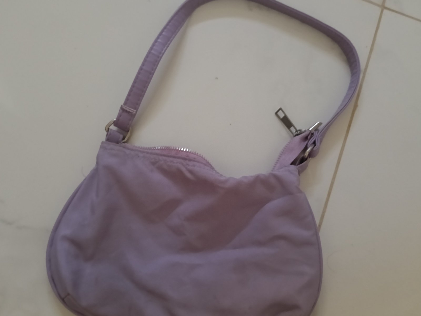 Purple handbag