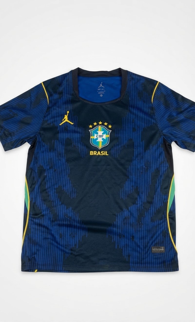Maillot bresil bleu 2026