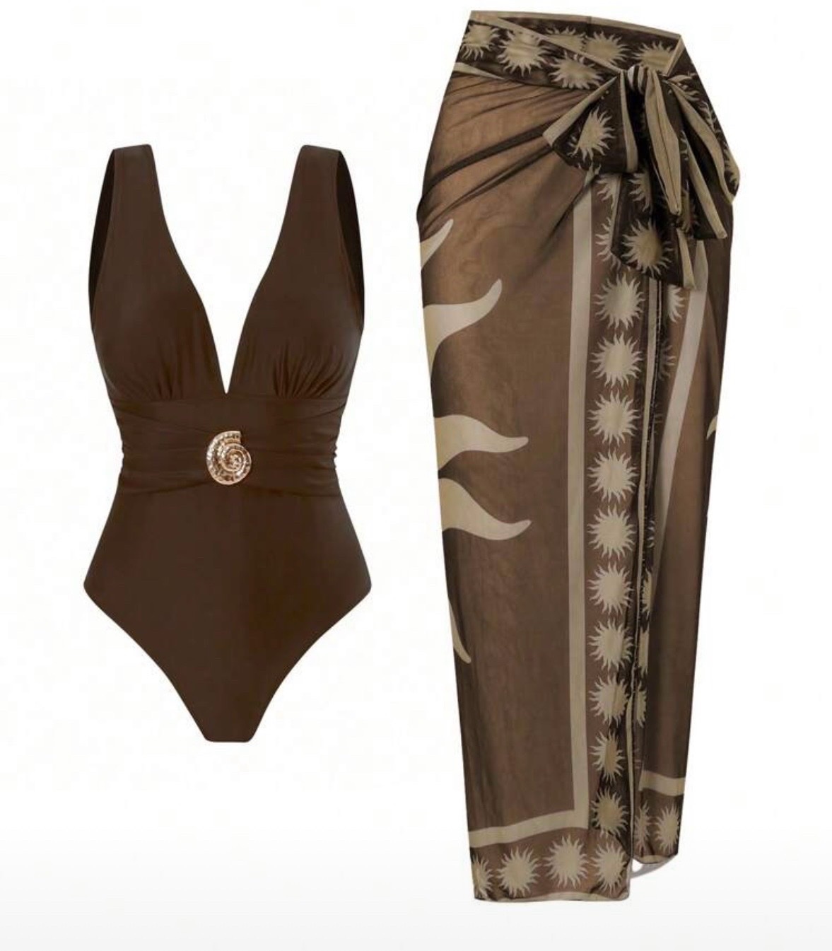 Maillot tres chic avec son pareo