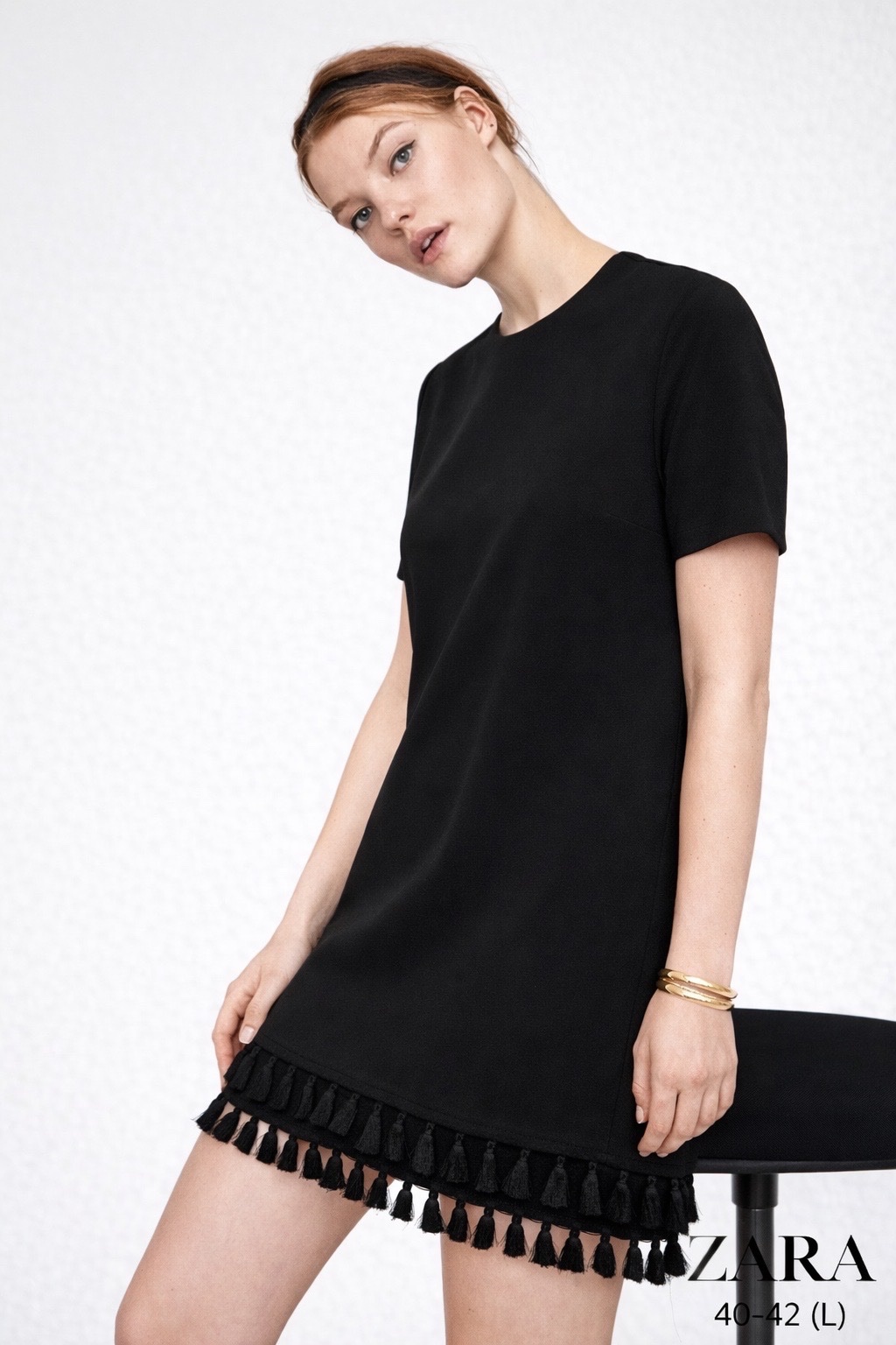 Robe noire Zara tres classe taille 40/42