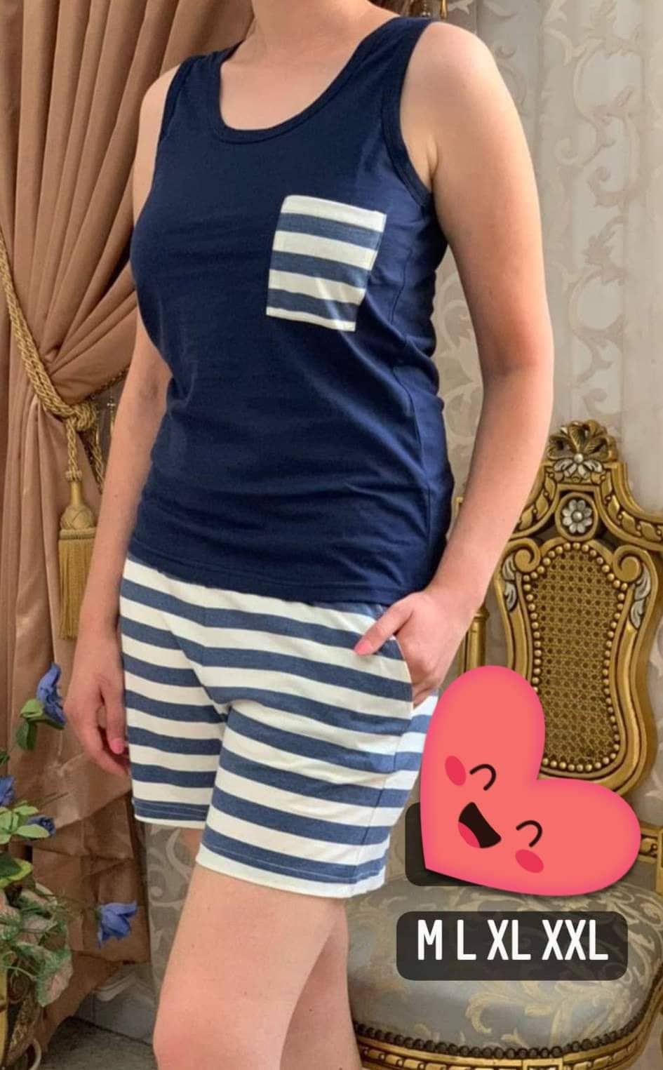 Tenue cotton haute qualité 💙🤍💙🤍