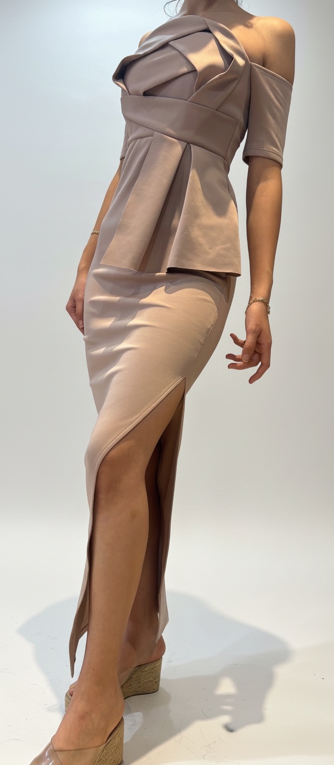 Robe beige 
