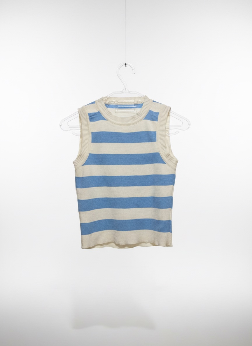 Pul S bleu ciel et blanc
