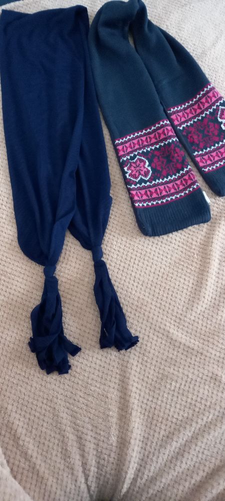 Lot de 2 cache-cou pour fillette – hiver / mi-saison
