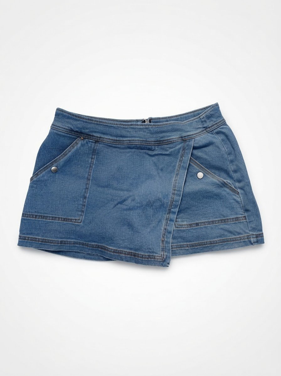 Jupe short denim
