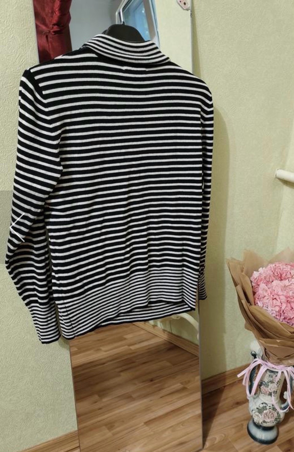 Pull col montant rayé noir et blanc - Yessica (C&A)