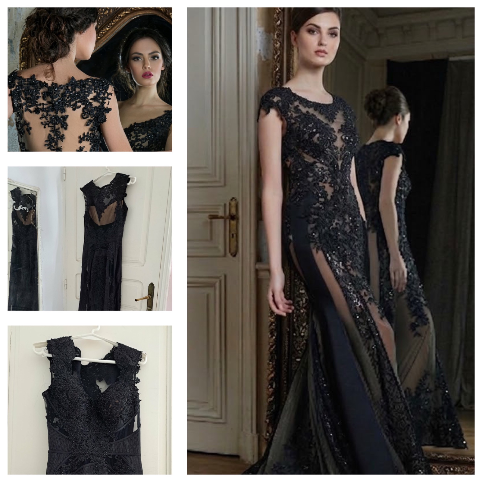 Superbe Robe de Soirée Noire - Chic & Élégante ✨