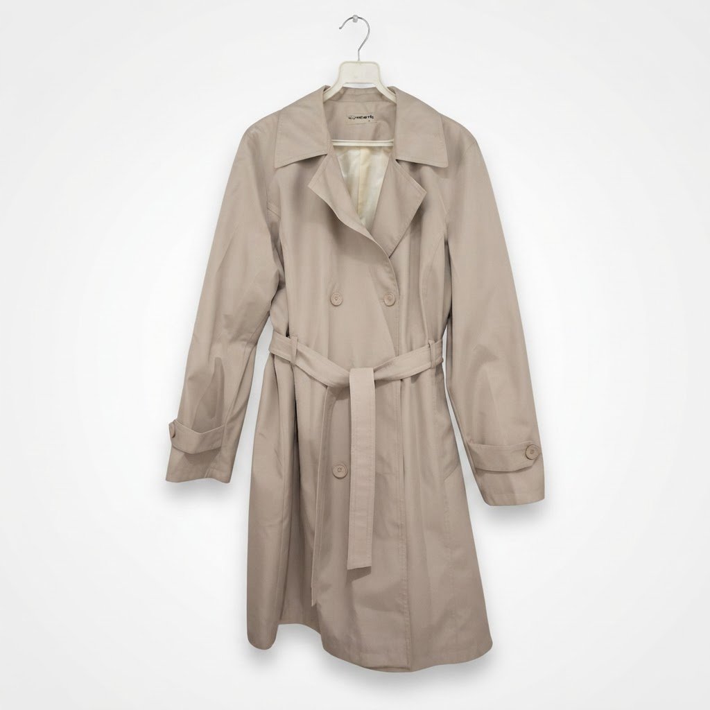 Trench-coat beige croisé