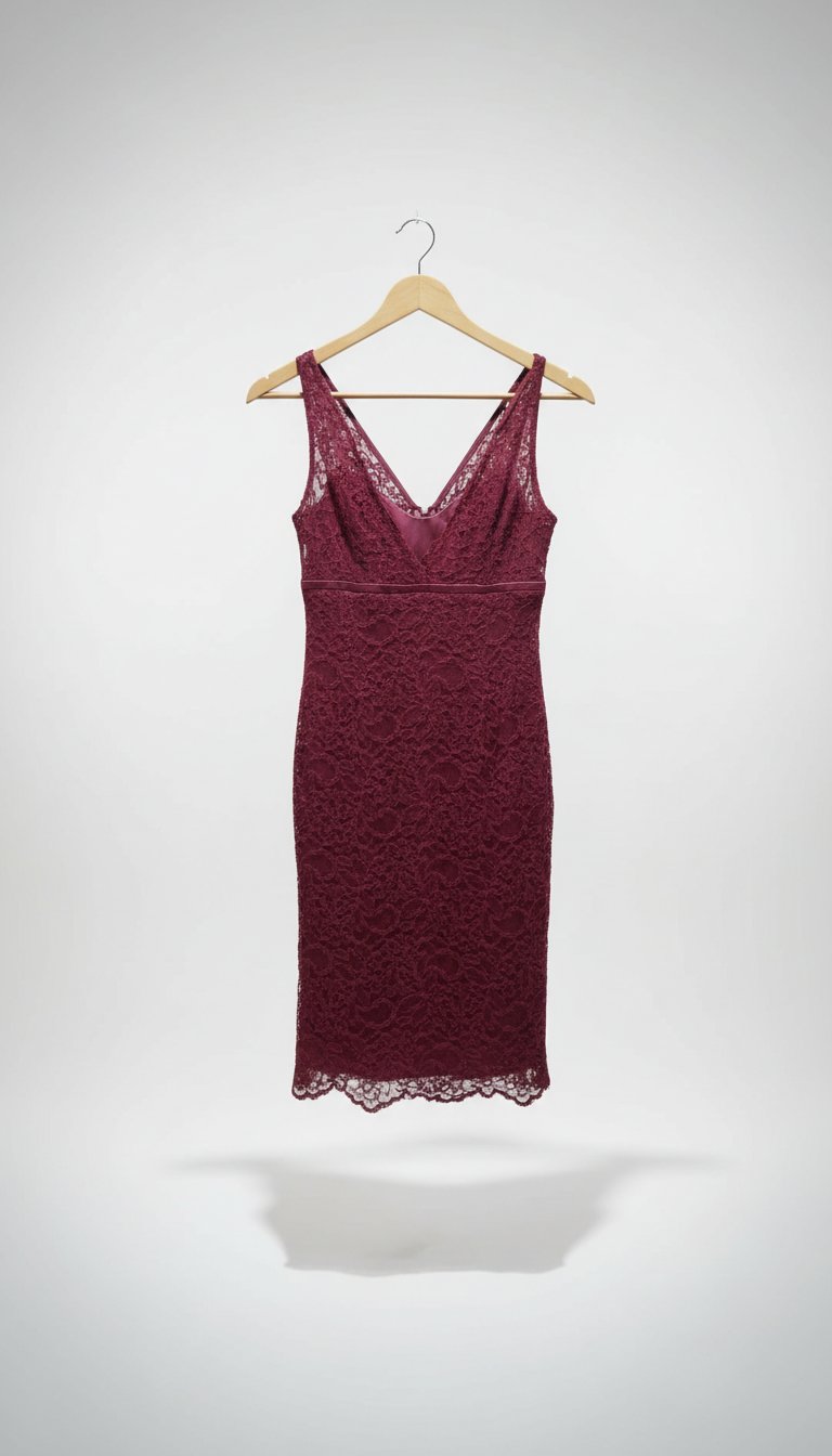 Robe dentelle rouge 