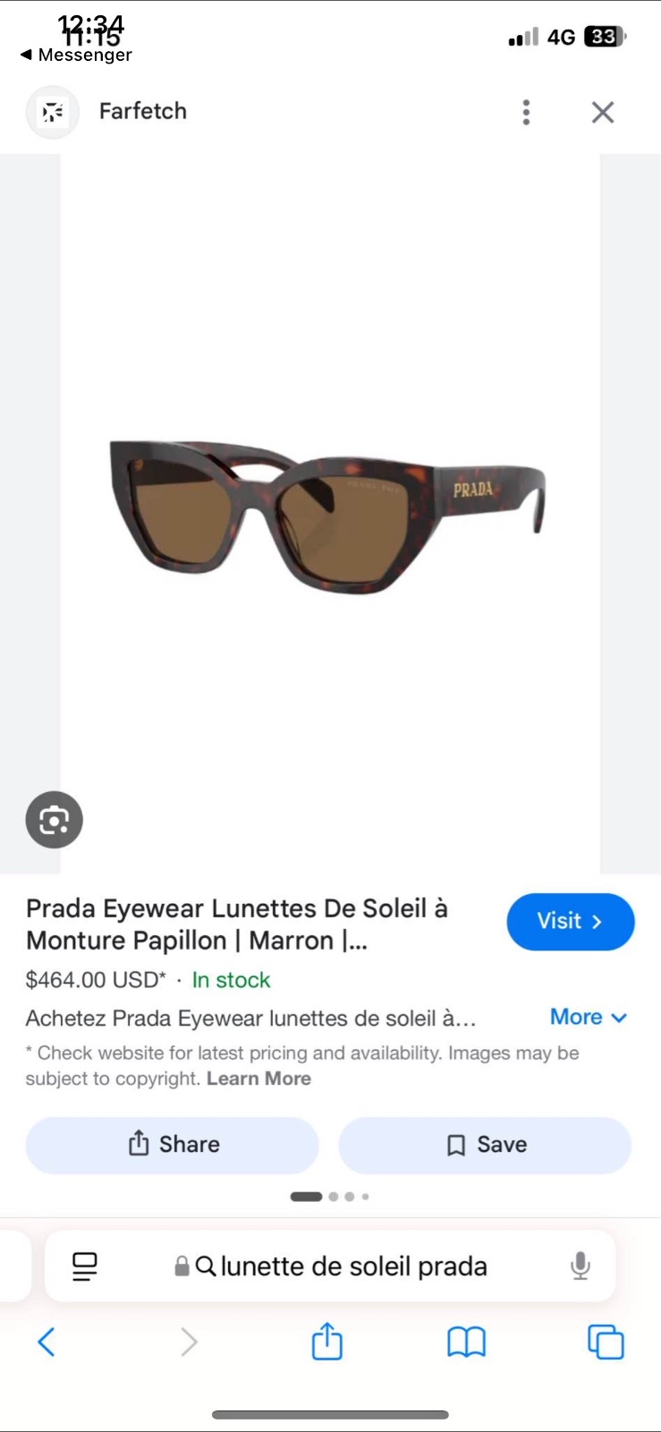 Lunettes Prada
