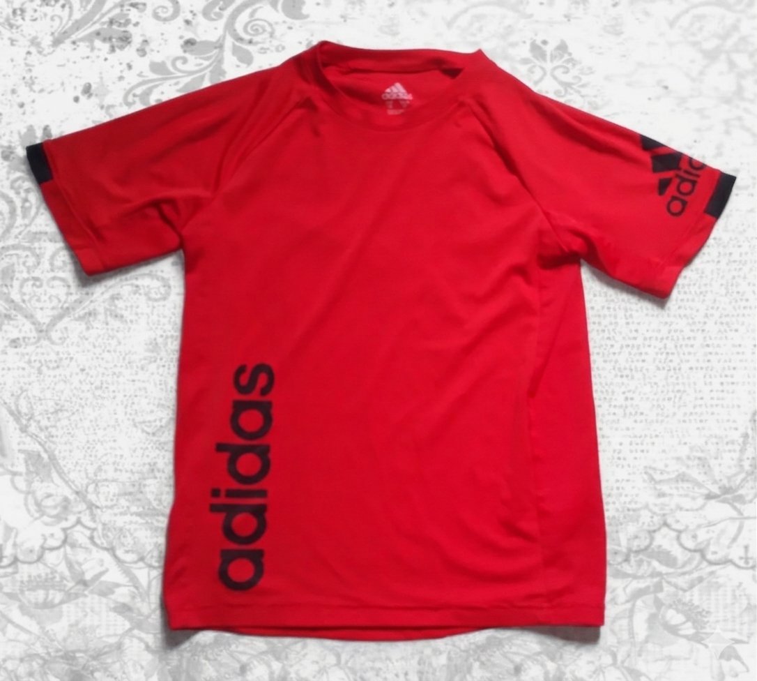 Adidas red workout t-shirt 