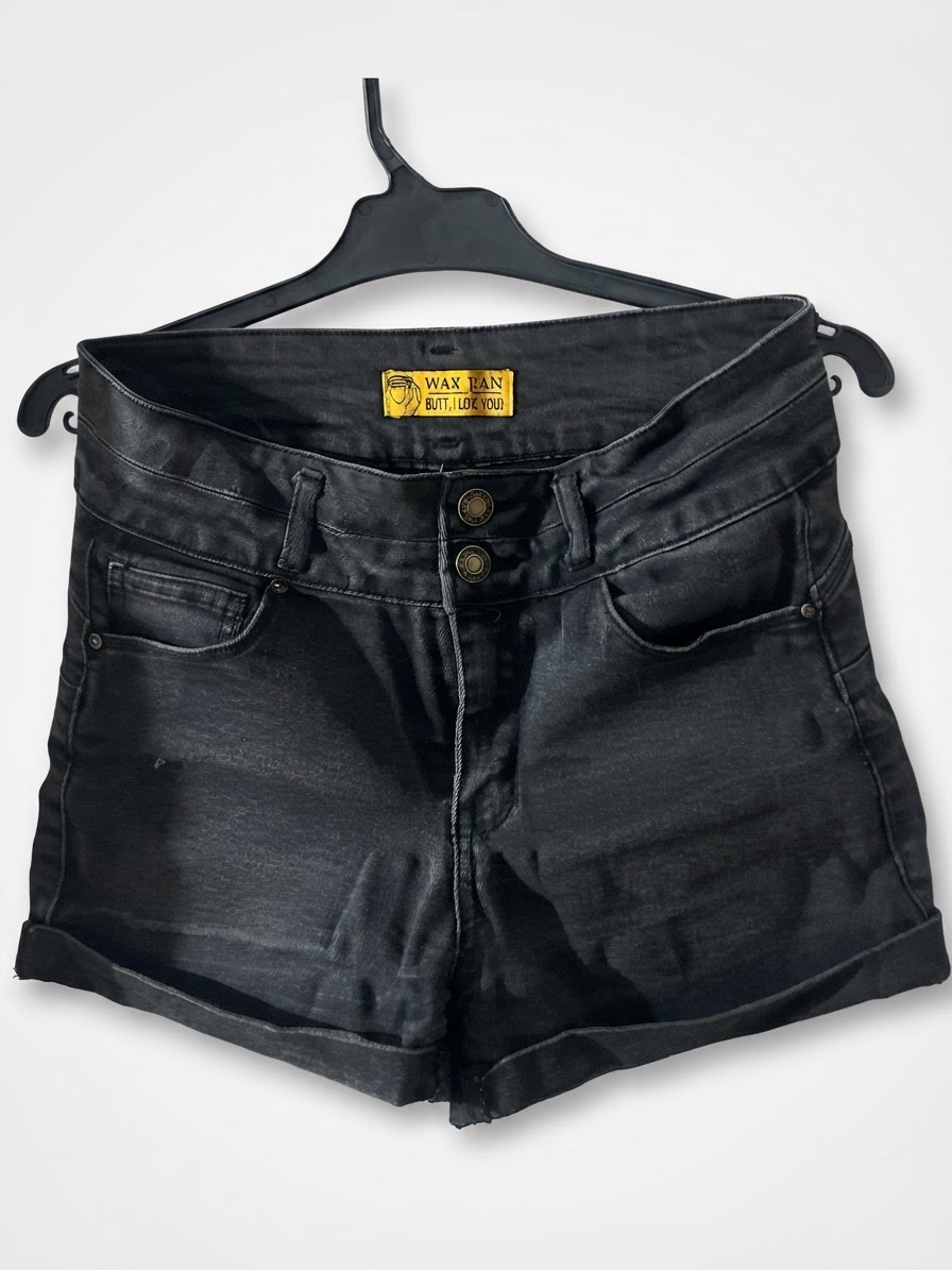 Short jean noir 