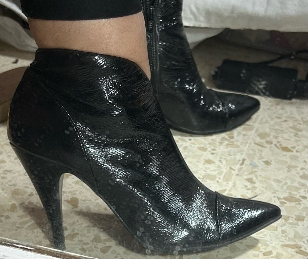 Bottine noirs vernis