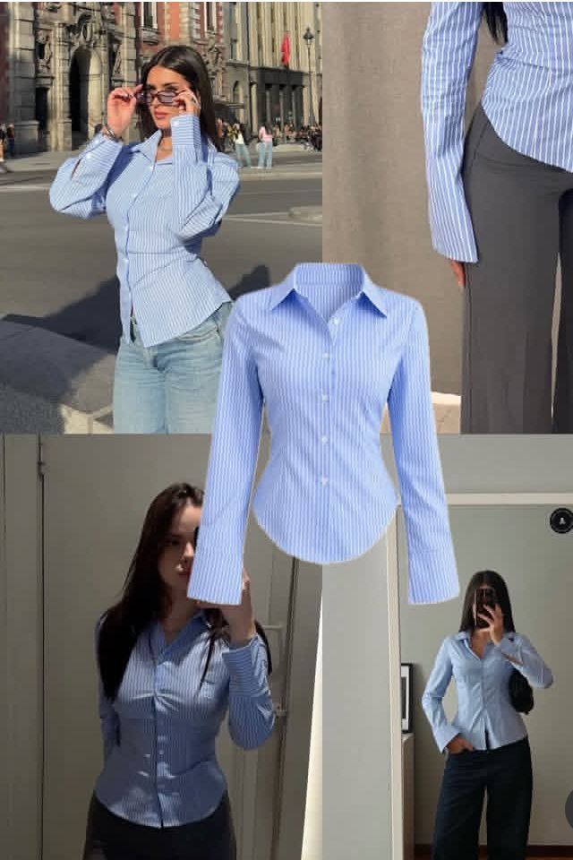 Une chemise bleue 
