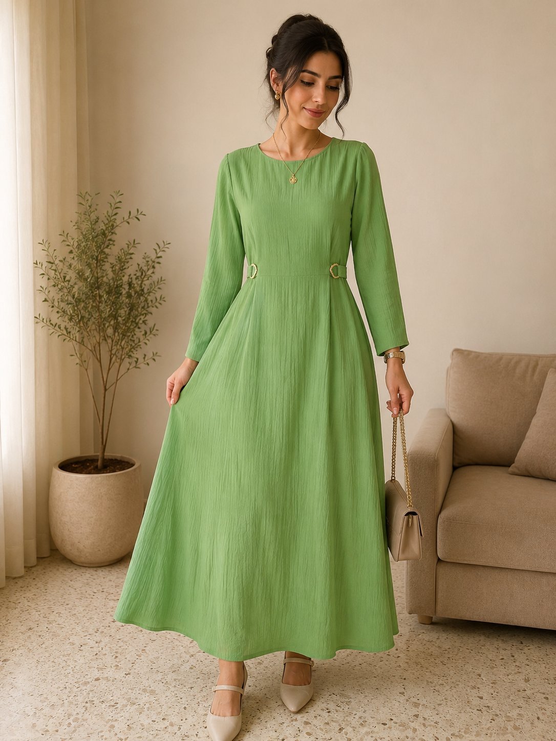 Robe vert 